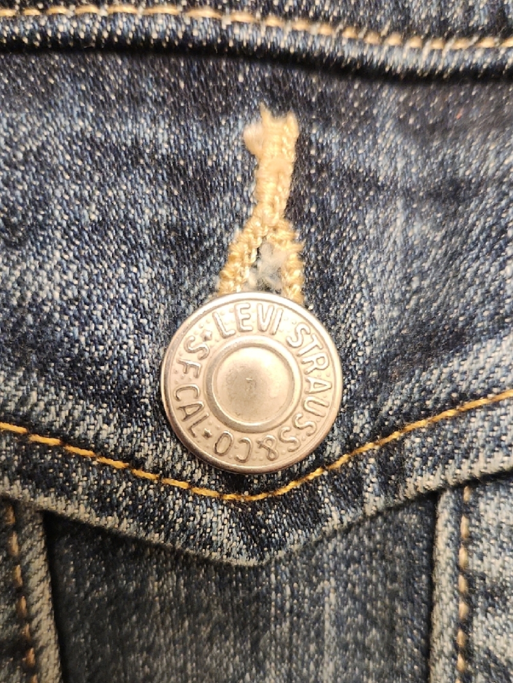 Women's Mid Wash Blue Denim Jacket Medium - Picture 8 of 8